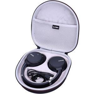 LTGEM Case Compatible with Sony WH-CH720N / WH-CH520 / WHCH710N / WH-CH510 Noise Canceling Headphones Over The Ear Headset, Black+Gray