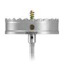 TCT Hole Saw Set, 5"(127mm) Heavy Duty Tungsten Carbide Tipped Hole Cutters for Stainless Steel Mild Steel Copper Iron Brass Plastic and More, with Titanium-Plated Pilot Drill Bits