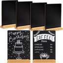 6 Pack Mini Chalkboard Signs with Stand for Table Decorations, Restaurant Food Display, Message Boards, Small Business, Wedding, Banquet, Coffee Shop (6 x 8 Inches) Incomplete 5pc