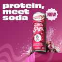 Premier Protein Sparkling Protein Soda, Black Cherry, 15g Whey, 4 Pack (EXP 08/06/27)