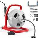 VEVOR Drain Cleaner Machine 50 FT x 5/16 Inch Manual Feed Sewer Snake Auger