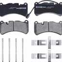 980139070 Front Brake Pads Set Compatible with Mase-rati Ghibli S Q4 2014-2022, Mase-rati GranTurismo S 2008-2018, Mase-rati Quattroporte S/Sport GT 2007-2022 OE#980156013 (Front Brake Pads)