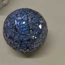 Qinyoung Blue 8 Pcs Decorative Ball for Bowls, 3'' 4'' Glass Mosaic Sphere Decorative Orbs for Centerpiece Bowls Vase Fillers, Wedding, Party, Coffee Table & Home Decor