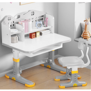Kids Desk and Chair Set, Height Adjustable Kids Desk