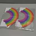 WILLBOND 2 Pieces Rainbow Honeycomb Paper Centerpiece Rainbow Party Table Decoration Cloud No Crease Converting Centerpieces for Tables Christmas Birthday Party