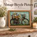 Framed Rustic Farmhouse Daisy Canvas Wall Art, 16x24 Inch