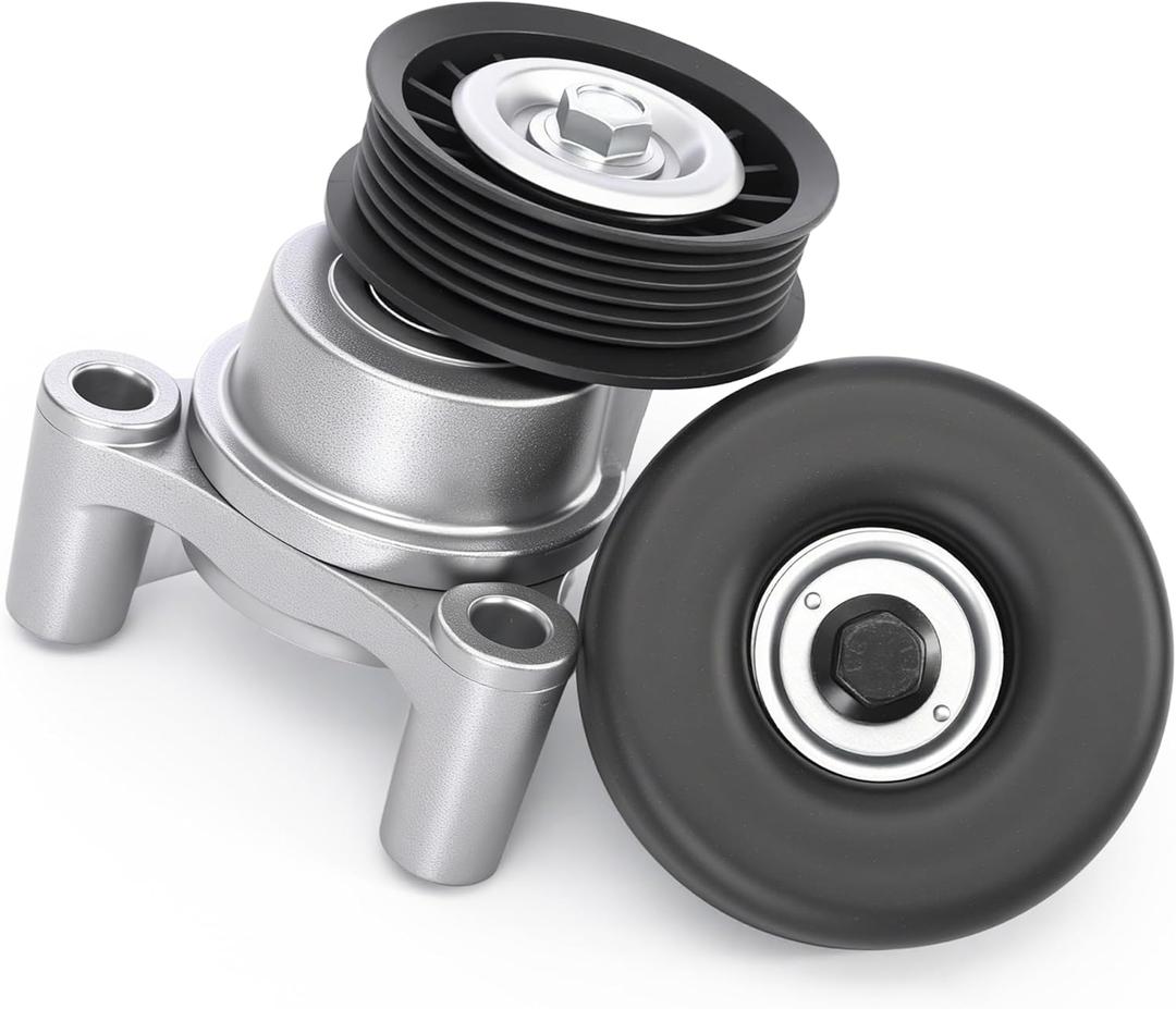 39083 Belt Tensioner and Idler Pulley Assembly, for Chevy Silverado 1500 2009-2013, for GMC Sierra 1500/2500 HD 2010-2013, for Cadillac Escalade 2009-2014, for Hummer H2 2009, V8 6.2L/6.0L/5.3L/4.8L