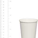 GUSTO 8 oz White Paper Cups [300 Count] Disposable Coffee Cups for Hot & Cold Beverages, Sturdy Paper Drinkware for Home, Office & Events (Formerly Comfy Package)