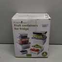 5 PCS Fruit storage Containers for Fridge with Removable Colander and Chopper Set, Leakproof Food Storage Containers with lids, Dishwasher & Microwave Safe Produce Containers to Keep Fruits Fresh