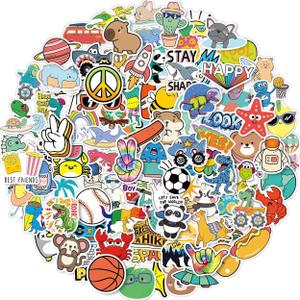Water Bottle Stickers for Kids, 100 PCS Waterproof Cute Fun Vinyl Stickers Pack for Girls Boys