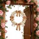 2 x 20Pcs Valentlnes Day Tree Bows Decorations,Galentines Decor Bows Coquette Decorations Bow Hanging String Garlands Lovers Day Decor Wedding Anniversary Birthday Party Supplies