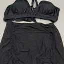 Blooming Jelly Womens High Waisted Bikini Tummy Control 2 Piece Bathing Suit Mesh Modest Two Piece 2026 Swimsuit (Large, Black)