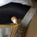 Large Glass Boxes for Display Handmade, Mirrored Bottom, Glass Jewelry Box with Lid, Trinket Box Book Photo Keepsake Organizer, Display Case for Vanity Decor Home Dresser, Octagon, Gold (High: 10.4"L  8.5"W  3.7"H)