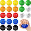Leitee 21 Pcs Team Appreciation Gifts Bulk for Employee Stress Balls Bulk Squeeze Thank You Colorful Stress Anxiety Balls Emergency Nurses Gift for Coworker Staff (Round)