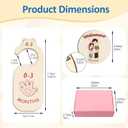 Esmorah Baby Gift Set, Baby Shower Gifts, Monthly Baby Milestone Signs & Baby Clothes Dividers Organizer(21 pcs), Hello World Sign - Unique Newborn Gifts for Boys and Girls (Pink)