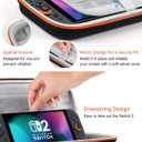 bsqueda Large Capacity Switch Carrying Case for Nintendo Switch 2 (2025) - 20 Game Cartridges, Hard Shell Portable Travel Pouch, Black