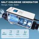 Salt Cell Chlorine Generator Replacement Fit for Pentair Intellichlor IC40 (Replaces 520555) - 40K Gallon Saltwater Chlorinator System for Inground Pools - Pool Chlorine Generator