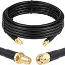 XRDS -RF RP-SMA Male to RP-SMA Female Coax Cable 10FT, RG58 WiFi Antenna Extension Coax Cable for WiFi LAN Router Wireless Network Card Adapter