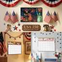 250th Anniversary American Patriotic 2026 Calendar, Spiral Bound Wall Calendar with Vintage Art, 12 Month Planner for Home & Office Decor