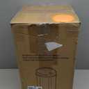 iTouchless 8 Gallon Touchless Sensor Trash Can with Odor Filter System, 30 Liter Round White Steel Garbage Bin, Perfect for Home, Kitchen, Office (Snow White, Silver)