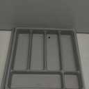 Non-Slip Expandable Silverware Drawer Organizer,7 Compartment Tasteless Large Capacity Thick Plastic Flatware Divider for Silverware, Stationery, Cosmetics  Minimalist Design and Premium Feel