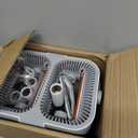 Mop and Bucket Set, Flat Mop and Bucket System, Mop Bucket with Wringer, Wall Mop with Adjustable Handle (Max 61 Inches), 5 Washable Microfiber Mop Pads