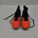 DREAM PAIRS Boys Girls Soccer Cleats Youth Firm Groud Outdoor Sport Athletic High Top Football Shoes for Little/ Big Kid, Size 2 Little Kid, Black/ Grey/ Orange 