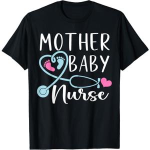 Postpartum Nursing T-Shirt (Small, Black)