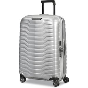 Samsonite Proxis Medium Hardside Luggage with Dual Spinner Wheels - Innovative Roxkin Lightweight Shell With Ultimate Durability- Includes TSA Lock, Ergonomic Telescoping Handle - Silver