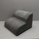 Makigued Dog Stairs for Small Dogs and Cats, 16" H 3 Steps Pet Steps Ramp for High Bed, Couch, Sofa, Waterproof Pet Stairs with Removable Washable Cover, Non-Slip Bottom, Dark Gray (22.8"x15.7"x15.0 H, Grey)