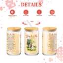 2 x Birthday Gifts for Wife, Glass Cups for Wife from Husband, 16 oz Glass Drinking Cup with Lids and Straws, Anniversary Retirement Sentimental Valentines Day Gift for Wifey (We Got This)