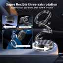 MagSafe Magnetic Phone Holder for Car, 2-in-1 Car Mount 360 Rotating Vacuum Suction Dashboard & Windshield Phone Holder, Strong N55 Mega Magnet Mount for iPhone 17/16/15/14/13/12 & All Smartphones