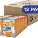Arm & Hammer Baking Soda Fridge-n-Freezer Odor Absorber, Orange 14 oz, Pack of 12