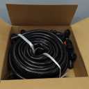1/2in. Drip Irrigation Tubing - 50FT Drip Line Irrigation System Parts for Garden(Includes 1/2" Straight Connector,Switch Valves, T Connectors, 1/2" to 1/4" Tubing Reducers, Cable Zip Ties)