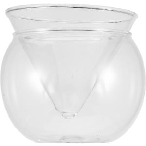 Elegant Round Glass Cocktail Chiller Server for Martini Whiskey Ice Cream - 15 Oz and 5 Oz Capacity Perfect for Home Entertaining