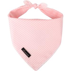 ARING PET Summer Dog Bandana-Cute Pink Dog Bandanas, Comfortable Pet Scarf Dogs Triangle Bibs for Small to Large Girl Dogs and Cats (Large (Pack of 1))