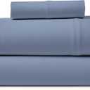 Road Trip America Jersey Sheets Set - Cotton 3 Pieces Twin Set - T-Shirt Soft Knit Stretchy Bed Sheets - All Seasonal and Deep Pockets - Certified by Oeko-TEX (Captain's Blue, Twin)