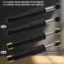 Washer Front And Rear Shock Absorbers Compatible with Samsung WF350ANR/XAA WF419AAW/XAA WF42H5200AP/A2 WF42H5000AW/A2 WF42H5200AF/A2 WF42H5400AF/A2 WF45N5300AW/US