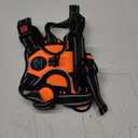 PHOEPET No Pull Dog Harness Medium Reflective Front Clip Vest with Handle,Adjustable 2 Metal Rings 3 Buckles,[Easy to Put on & Take Off](M, Orange)