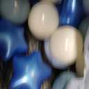GOGOSO Ball Pit Balls Stars Moon Shapes Plastic Pitballs for Toddler Play Tent Baby Photo Props Kids Pool Water Toys Kiddie Pool Party Decor, Pearl Blue+Cream Blue+White,500PCS