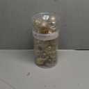 Sea Team 60mm/2.36" Shatterproof Clear Plastic Christmas Tree Ball Ornaments Set, Decorative Hanging Transparent Xmas Baubles with Stuffed Delicate Decorations (30 Counts , Champagne)