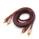 uxcell 9.8ft Long 2 RCA Male to 2 RCA Male Adapter Car Stereo Audio Cord Extension Cable