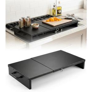 Expandable Stove Top Cover for Gas&Electric Range Heavy-Duty Steel | Workspace for Kitchen Sinks, RVs, Campers & Small Kitchens Instantly Adds Counter Space 15.75"-28.74" L x 11.81" W x 3.15"H