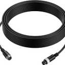 EKYLIN 16FT 5M Car Video Extension Cable 4-Pin Aviation Waterproof Shockproof for CCTV Rearview Camera Truck Trailer Camper Bus Motorhome Vehicle Backup Monitor System