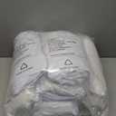 Fokitut 6 Pack Round Tablecloth, 132 Inch, Stain Resistant and Wrinkle Polyester Table Cloth, Fabric Table Cover for Kitchen Dining, Wedding, Party, Holiday Dinner-White