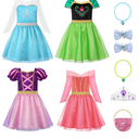 ReliBeauty Princess Dress up for Girls 3-8