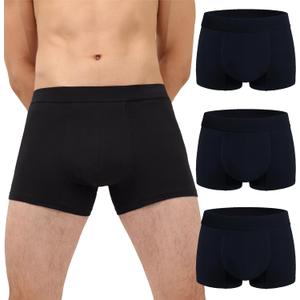 Mens Incontinence Underwear Adult Washable Bladder Control Brief 60 ML Absorbency Leak Proof Boxer Brief 3 Pack (Black Medium) Mens Incontinence Underwear Adult Washable Bladder Control Brief 60 ML Absorbency Leak Proof Boxer Brief 3 Pack (Black Medium)