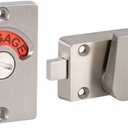 Fdit Latch Indicating Lock Stainless Steel Bolt Door Lock Indicator Bolt Vacant/Engaged Bathroom Wc Public Restroom Toilet Privacy Partition Door Lock Latch