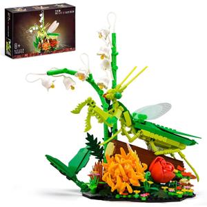 BNG Insects Building Set for Adults,Ideas Mantis Flowers Collection Toys for Office Home Decor,Creative Models and Great Gift for Boys Girls 8+(753 PCS)