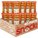 Baked Cheetos Crunchy Cheese Flavored Snacks, 0.875 oz Bags, (40 Pack), 50% Less Fat, Gluten Free, No Artificial Flavors & Colors, Packaging and Formula May Vary (EXP 08/11/26)